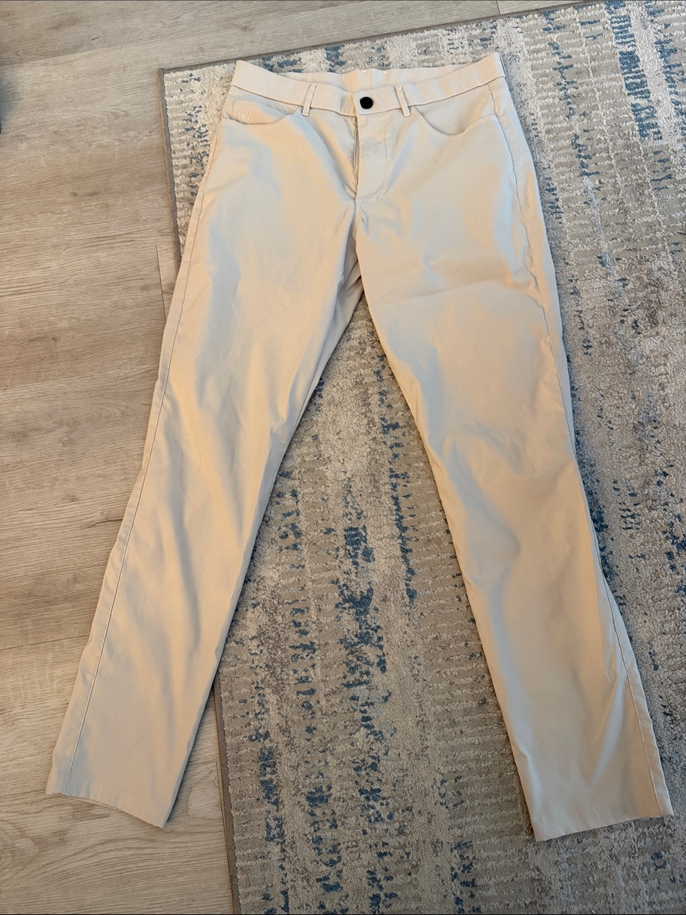 Men's Slim Fit Chino Pants in Light Beige
